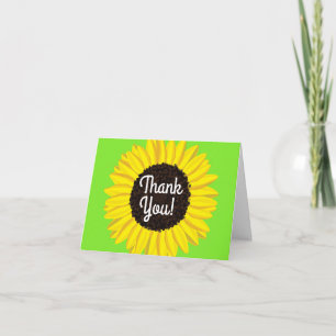 Sunflower Birthday Party Card