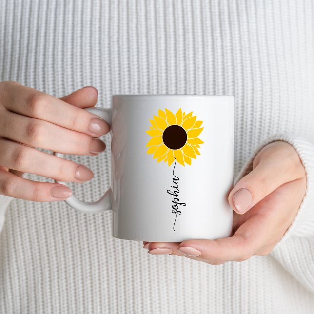 Sunflower Birthday Party Gift Her Women Girls Mug (Creator Uploaded)