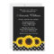 Sunflower Black and White Polka Dot Bridal Shower