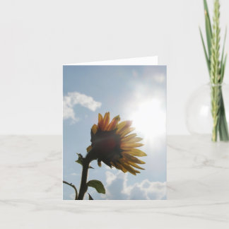 Sunflower Blank Note Card