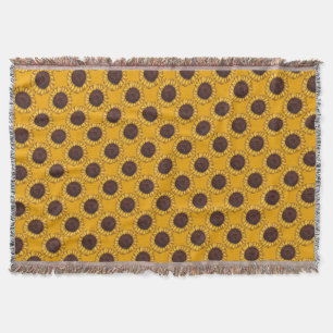 Sunflower Blanket Yellow Sunflower Throw Blanket