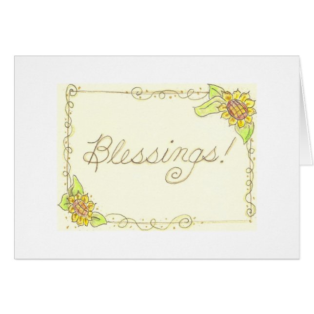 Sunflower Blessings! (Front Horizontal)