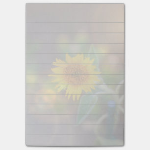 Sunflower bloom 4x6 post it notes pad