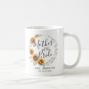 Sunflower Bloom   Mother of the Bride Coffee Mug