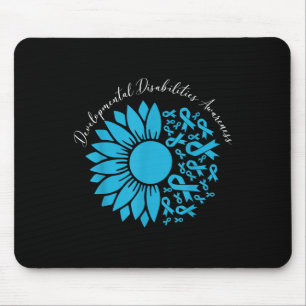 Sunflower Blue Ribbon Developmental Disabilities A Mouse Pad