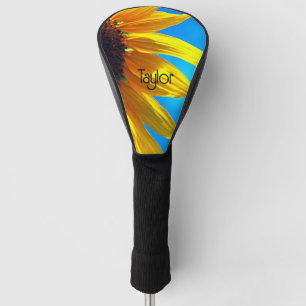 Sunflower Blue Sky Personalised Golf Head Cover