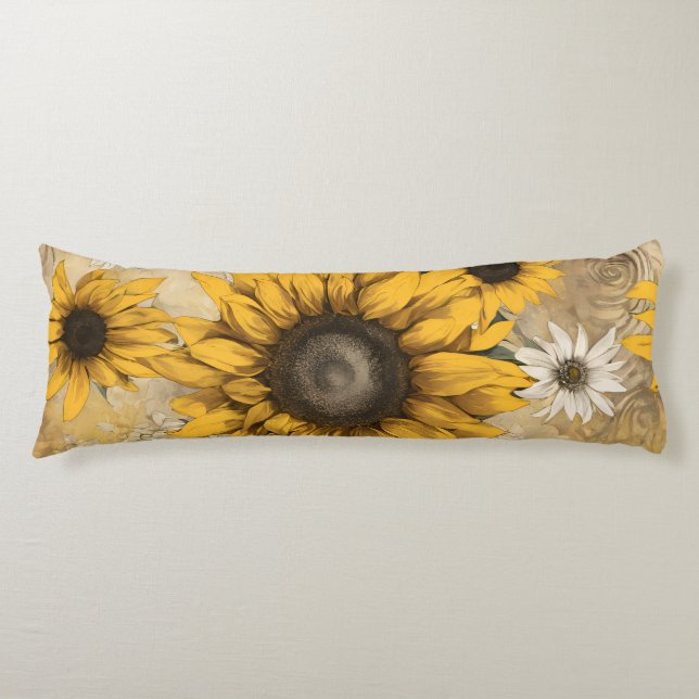 Sunflower Body Cushion (Front)