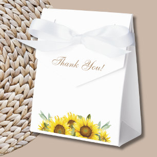 Sunflower Boho Baby Girl Shower Favour Box