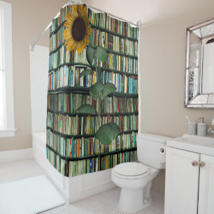 Sunflower Books Shower Curtain