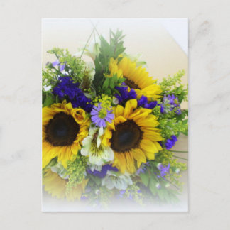 Sunflower Boquet Postcard