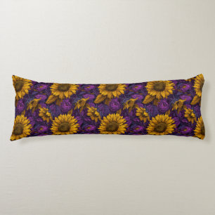 Sunflower Botanical French Country Coastal Pregnan Body Cushion