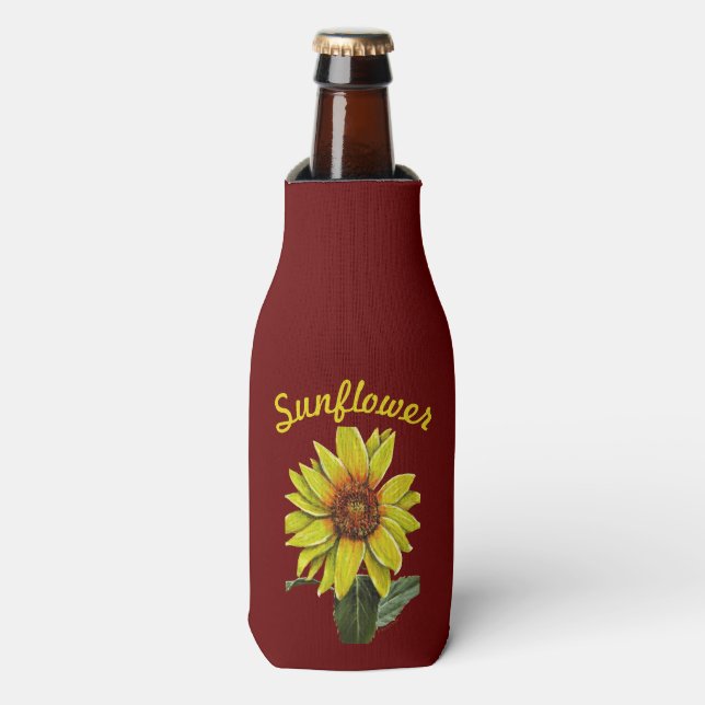 Sunflower Bottle Cooler (Bottle Front)