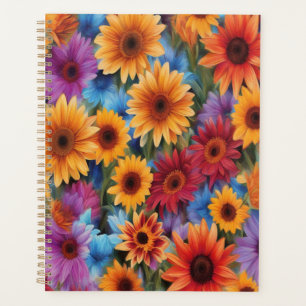 Sunflower Bouquet Abstract #7 - Planner