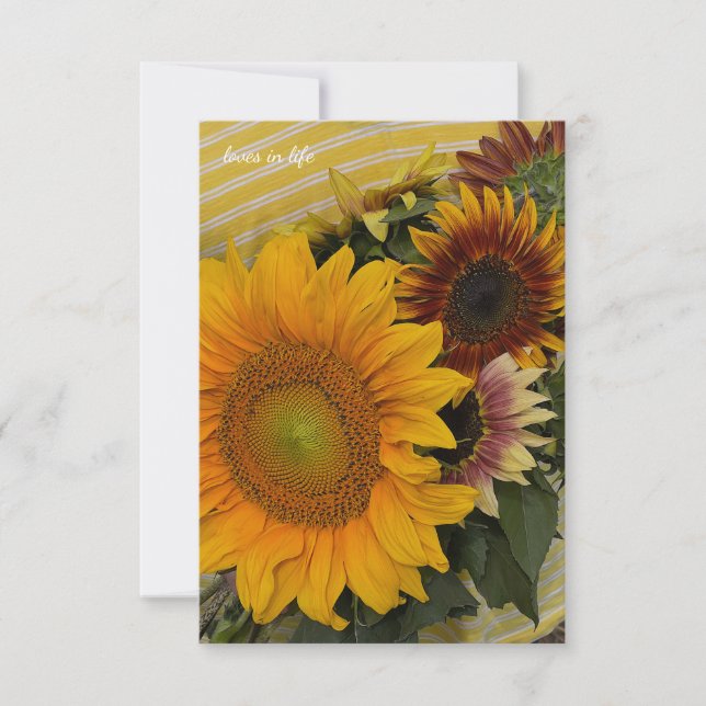 Sunflower Bouquet Card (Front)