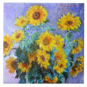 Sunflower Bouquet Ceramic Tile