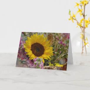 Sunflower Bouquet Mother's Day Card