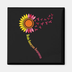 Sunflower Brain Aneurysm Awareness Month Support G Magnet