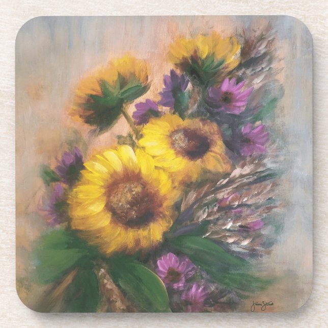 Sunflower Breeze by Jason Street Coaster (Front)