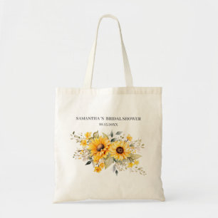 Sunflower Bridal Shower favours Tote Bag