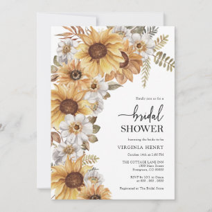 Sunflower Bridal Shower Invitation