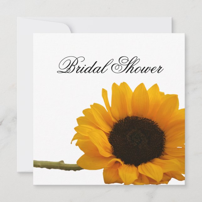 Sunflower Bridal Shower Invitation (Front)