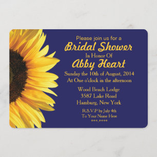 Sunflower Bridal Shower Invitation