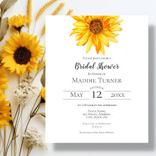Sunflower Bridal Shower Invitation