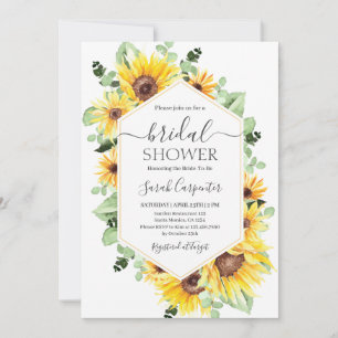 Sunflower Bridal Shower Invitation