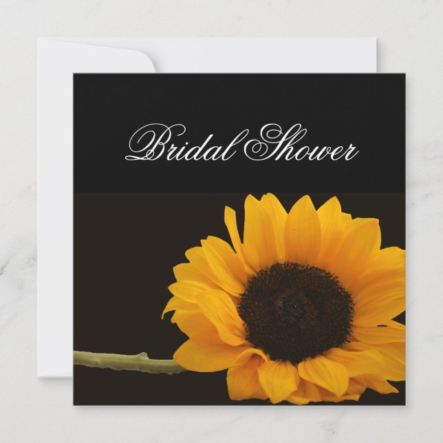 Sunflower Bridal Shower Invitation (Front)