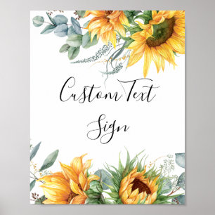 Sunflower Bridal Shower Sign