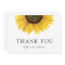 Sunflower Bridal Shower Thank You