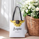 Sunflower Bridesmaid Wedding Floral     Tote Bag<br><div class="desc">Sunflower Bridesmaid Tote Bag,  Wedding Favours,  Bridal Party Favours. More products with this design are in the collection below.</div>