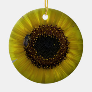 Sunflower bumble Bee 01 Ornament
