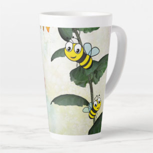 Sunflower Bumblebee Latte Mug