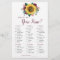 Sunflower Burgundy Floral Purse Bridal Shower Game