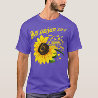Sunflower Bus Driver Idea T-Shirt