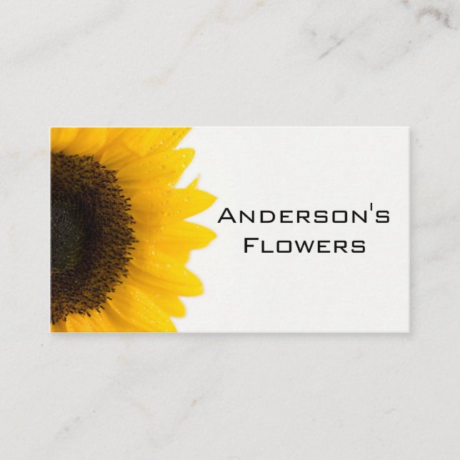 Sunflower Business Card (Front)