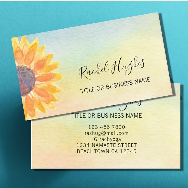 Sunflower Business Card (Creator Uploaded)