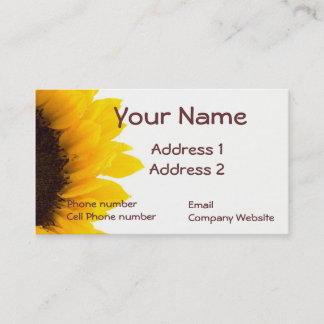 Sunflower Business Card