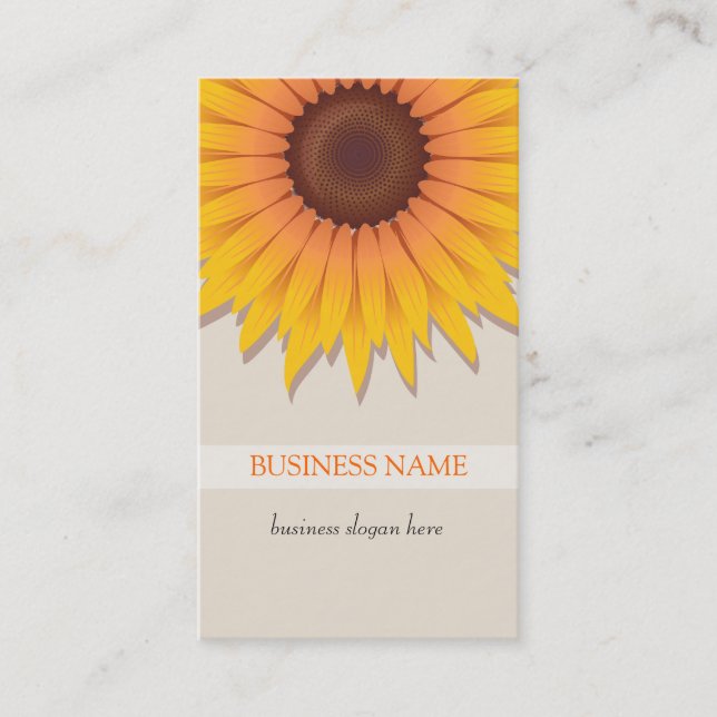 Sunflower Business Card (Front)