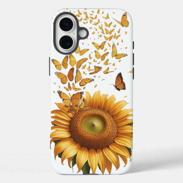 Sunflower & Butterfly Bloom – Nature  Case-Mate iPhone Case (Back)