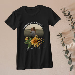 Sunflower Butterfly Memorial Watercolor Family T-Shirt