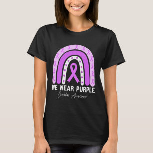 Sunflower Butterfly Overdose Awareness Month Purpl T-Shirt