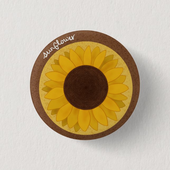 Sunflower Button (Front)