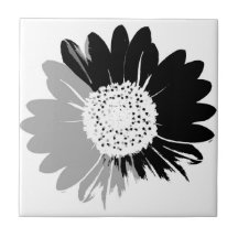 Sunflower BW Tile