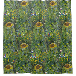 Sunflower by Gustav Klimt Shower Curtain