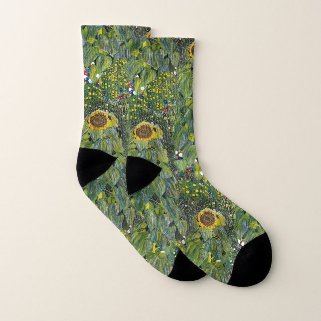 Sunflower by Gustav Klimt Socks (Pair)