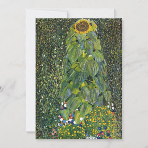 Sunflower by Gustav Klimt Thank You Card
