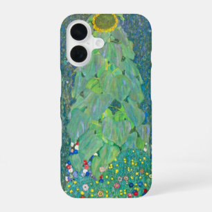 Sunflower by Klimt, Vintage Flowers Art Nouveau iPhone 16 Case