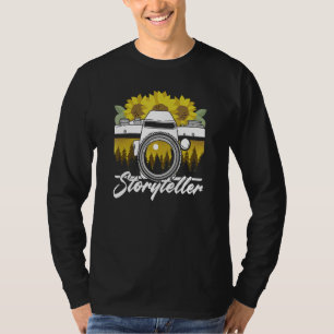 Sunflower Camera Storytelling Photography Camerama T-Shirt